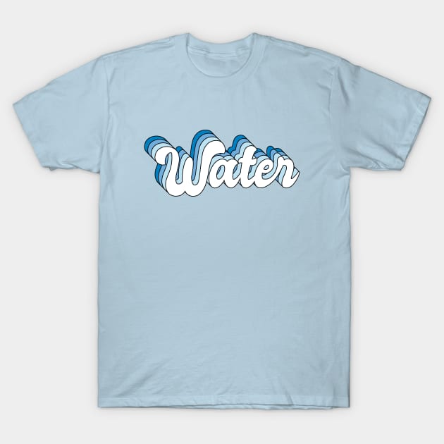 Water T-Shirt by RetroDesign